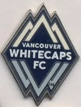 футбол.клуб Ванкувер (Канада)ЭМАЛЬ большой/Vancouver Whitecaps,Canada soccer pin