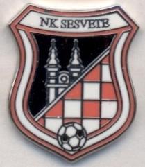 футбольный клуб Сесвете (Хорватия) ЭМАЛЬ / NK Sesvete,Croatia football pin badge