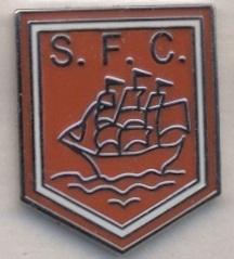 футбол.клуб Странраер (Шотланд.)2 ЭМАЛЬ/Stranraer FC,Scotland football pin badge