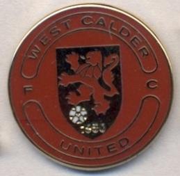 футбол.клуб Уэст Колдер (Шотландия) ЭМАЛЬ / West Calder FC,Scotland football pin
