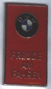 автомобиль БМВ, №2, тяжелый металл / BMW car pin badge 'Freude am fahren'
