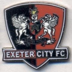 футбол.клуб Эксетер (Англия)2 ЭМАЛЬ / Exeter City FC, England football pin badge