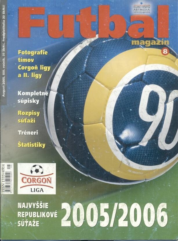 Словакия, чемпионат 2005-06 b, спецвыпуск Футбал / Futbal Magazin guide Slovakia