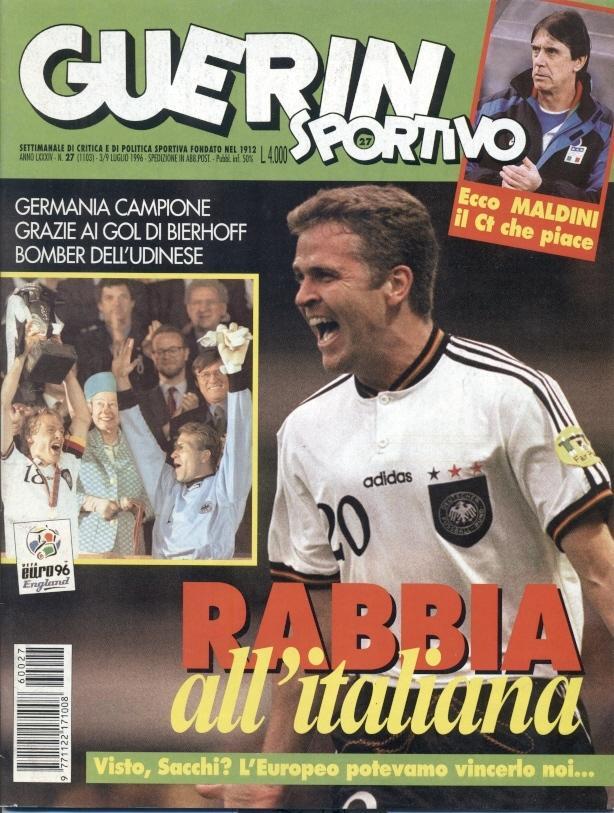 Футбол, Чемпионат Европы 1996 5шт. Гуэрин Спортиво №№23-27 1996 /Guerin Sportivo