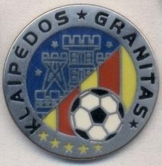 футбол.клуб Гранитас (Литва)1 ЭМАЛЬ /FK Granitas Klaipeda,Lithuania football pin