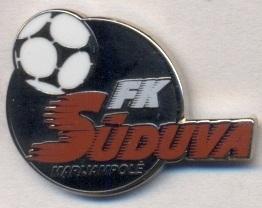 футбол.клуб Судува(Литва)3 ЭМАЛЬ/Suduva Marijampole,Lithuania football pin badge