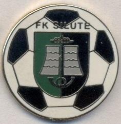 футбольный клуб Шилуте (Литва)2 ЭМАЛЬ / FK Silute, Lithuania football pin badge