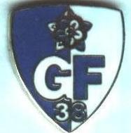 футбольный клуб Гренобль (Франция)1 ЭМАЛЬ/Grenoble Foot 38,France football badge