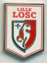 футбол.клуб Олимпик Лилль (Франция)1 ЭМАЛЬ / Lille OSC,France football pin badge