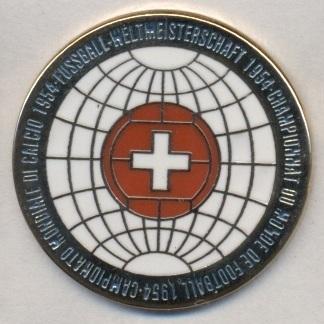 Чемп-т Мира ЧМ-1954 (Швейцария) ЭМАЛЬ / World cup 1954 Switzerland football pin