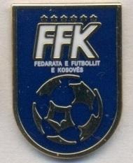 Косово, федерация футбола,№7 ЭМАЛЬ / Kosovo football federation enamel pin badge