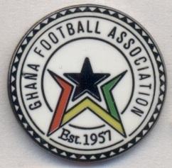 Гана, федерація футболу, №7, ЕМАЛЬ / Ghana football federation enamel pin badge