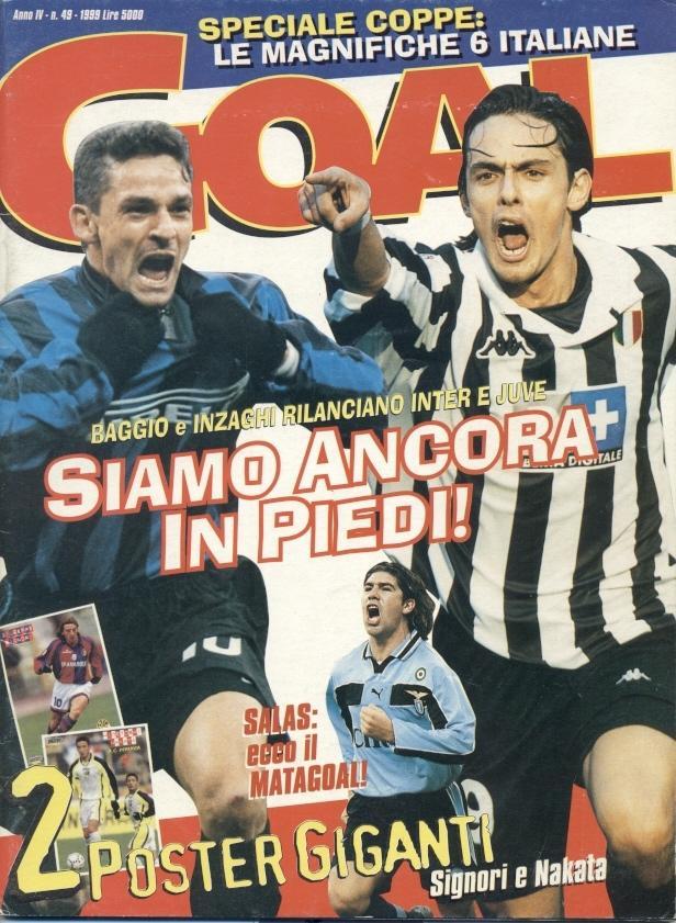 Футбол, Италия, Гол №49-1999 январь +постеры / Goal, Italy football magazine