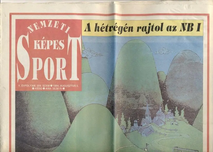 Венгрия, чемпионат 1994-95,спецвыпуск Nemzeti Kepes Sport football guide Hungary