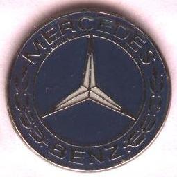 автомобиль Мерседес-Бенц, №2, тяжелый металл / Mercedes-Benz car pin badge