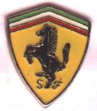 автомобиль Феррари Ф-1,формула-1, №5, тяжмет/Ferrari F-1 Formula-1 car pin badge