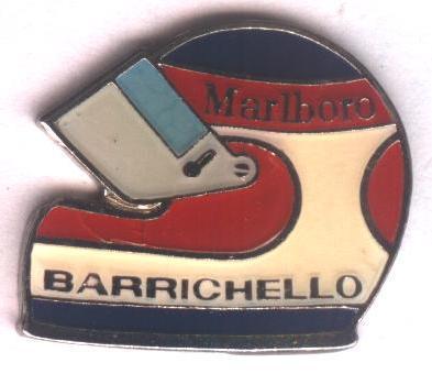 пилот авто Ф-1 Р.Баррикелло шлем,тяжмет /F-1 driver Rubens Barrichello pin badge