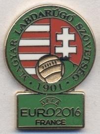 Венгрия,федерация футбола,Евро-16,№3 ЭМАЛЬ/Hungary football federation pin badge