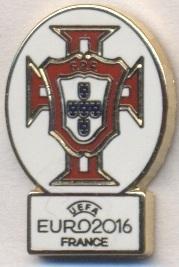 Португалия, федерация футбола,Евро-16,№2 ЭМАЛЬ /Portugal football federation pin
