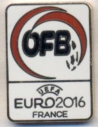 Австрия,федерация футбола,Евро-16,№2 ЭМАЛЬ/Austria football federation pin badge