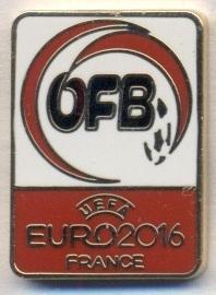 Австрия,федерация футбола,Евро-16,№3 ЭМАЛЬ/Austria football federation pin badge