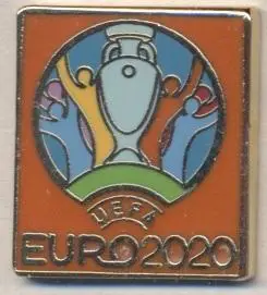 Чемпионат Европы 2020, №5, ЭМАЛЬ / Euro 2020 logo football enamel pin badge