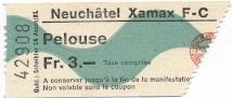 билет Швейцария Switzerland League 19? Ксамакс/Neuchatel Xamax FC-? match ticket
