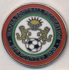 Биафра, федерация футбола (не-ФИФА)1 ЭМАЛЬ /Biafra football federation pin badge