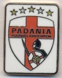 Падания,федерация футбола (не-ФИФА)2 ЭМАЛЬ/Padania football federation pin badge