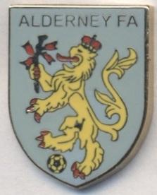 Олдерни,федерация футбола(не-ФИФА)1 ЭМАЛЬ/Alderney football federation pin badge