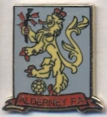 Олдерни,федерация футбола(не-ФИФА)3 ЭМАЛЬ/Alderney football federation pin badge