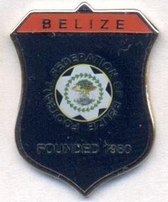 Белиз, федерация футбола,№3, ЭМАЛЬ / Belize football federation enamel pin badge