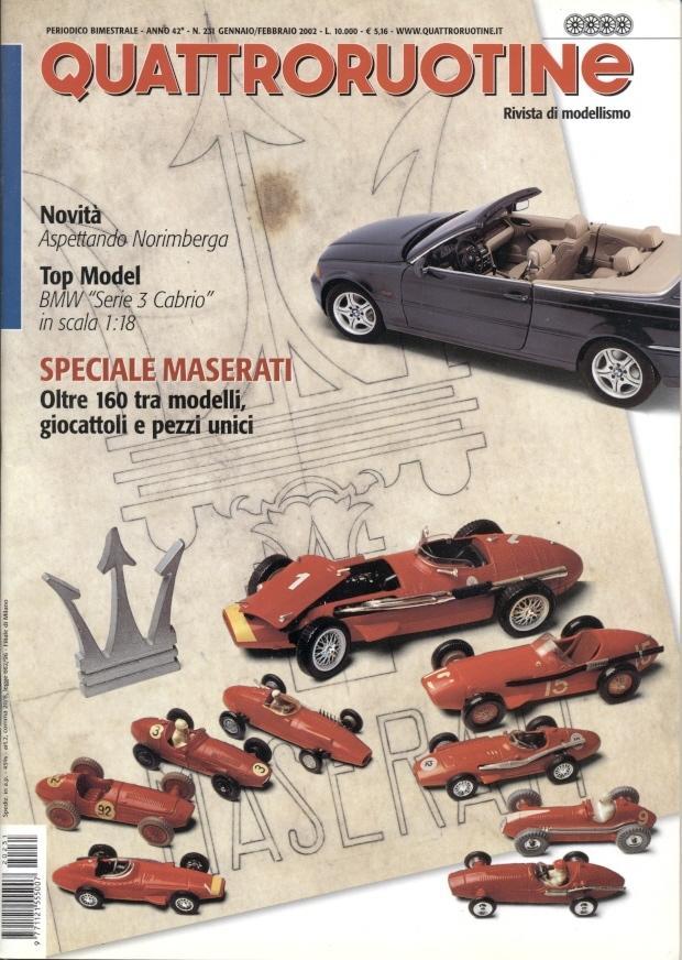 модели автомобилей, Кватроруотине №231-2002 / Quattroruotine car models magazine