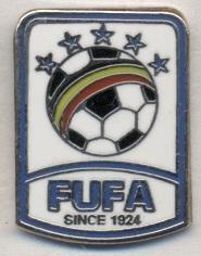 Уганда, федерация футбола,№1,ЭМАЛЬ / Uganda football federation enamel pin badge