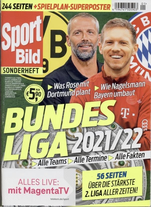 Футбол,Германия, Чемп-т 2021-22, спецвыпуск Sport Bild Bundesliga season preview