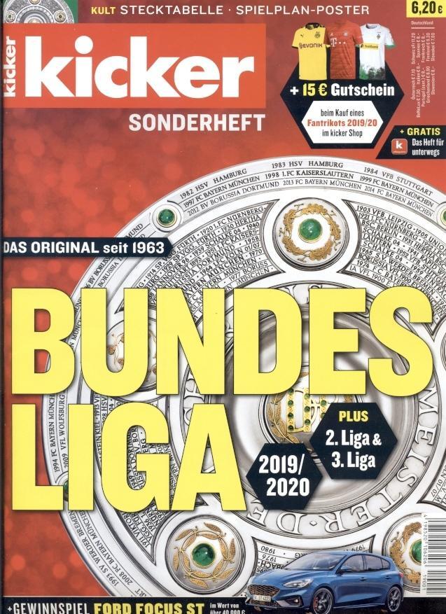 Футбол, Германия, Чемп-т 2019-20, спецвыпуск Кикер /Kicker Sonderheft Bundesliga