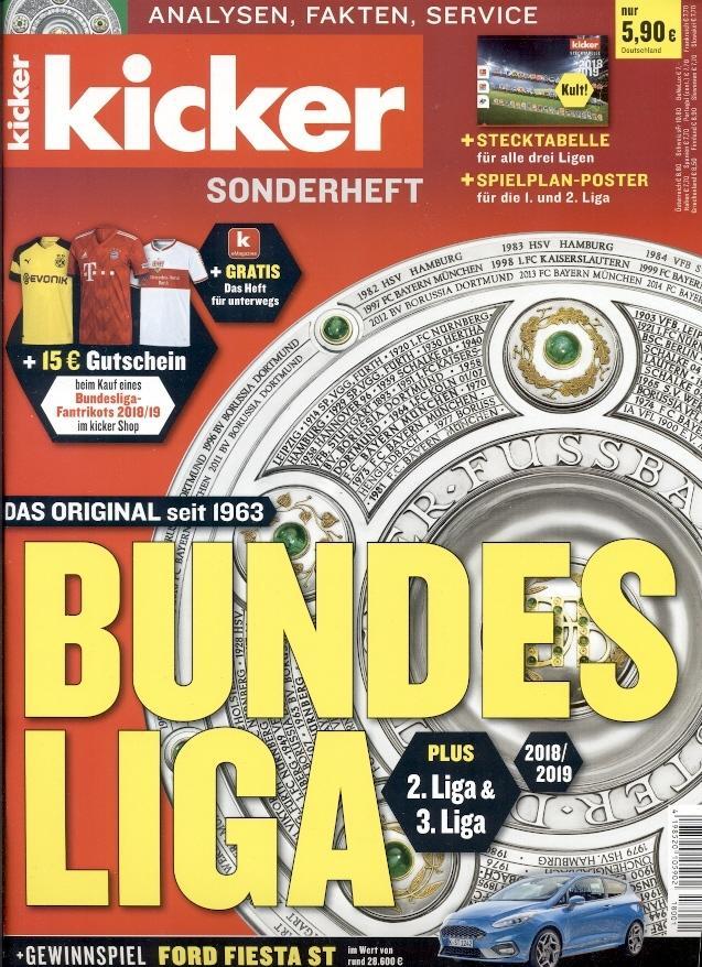 Футбол, Германия, Чемп-т 2018-19, спецвыпуск Кикер /Kicker Sonderheft Bundesliga