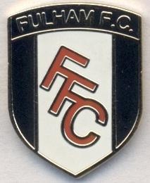 футбол.клуб Фулхэм Лондон (Англия)1 ЭМАЛЬ / Fulham FC,England football pin badge