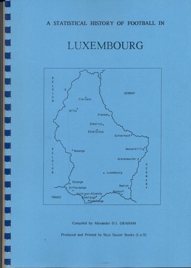 книга Люксембург итоги чемп-тов,вся история/Luxembourg football ch.ships history