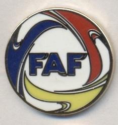 Андорра,федерация футбола,№2 ЭМАЛЬ /Andorra football federation enamel pin badge