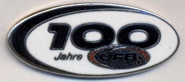 Австрия,федерация футбола,юбилей 100,ЭМАЛЬ/Austria football federation pin badge