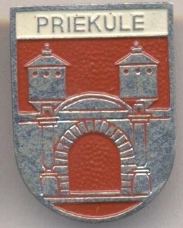 герб город Приекуле (Латвия), тяжмет / Priekule town, Latvia coat-of-arms badge