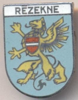 герб город Резекне (Латвия) ЭМАЛЬ /Rezekne town,Latvia coat-of-arms enamel badge