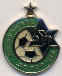 футбол.клуб Маккаби Хайфа (Изр.)офиц.2 тяжмет /Maccabi Haifa,Israel football pin