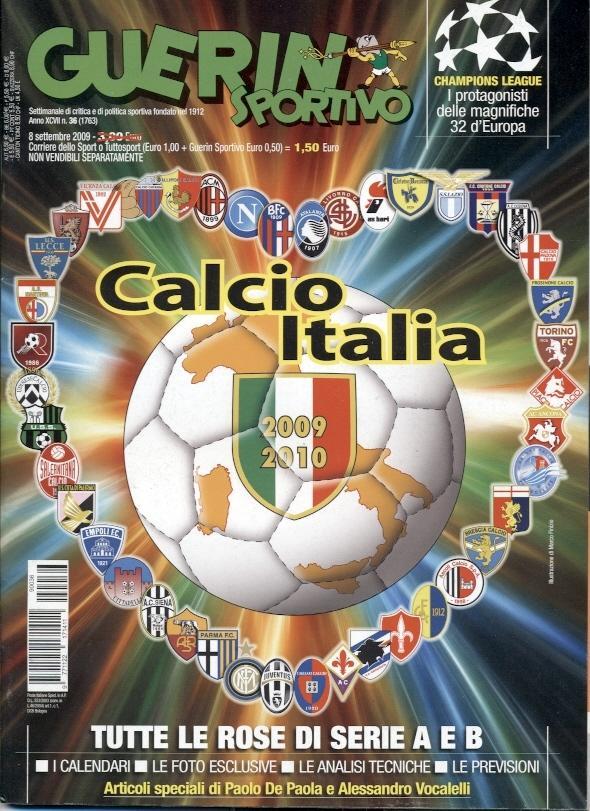 Италия,чемпионат 2009-10,спецвыпуск Guerin Sportivo CalcioItalia, football,Italy