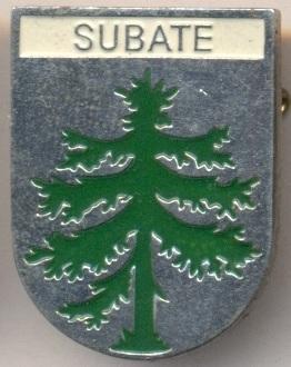герб город Субате (Латвия), тяжмет / Subate town, Latvia coat-of-arms badge