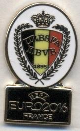 Бельгия,федерация футбола,Евро-16,№1 ЭМАЛЬ/Belgium football federation pin badge