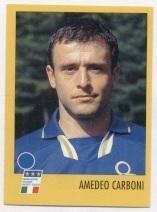 наклейка футбол Амедео Карбони (Италия) / Amedeo Carboni, Italy player sticker