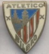 футбол.клуб Атлетико*Бильбао (Испания) ЭМАЛЬ /Atletico Bilbao,Spain football pin