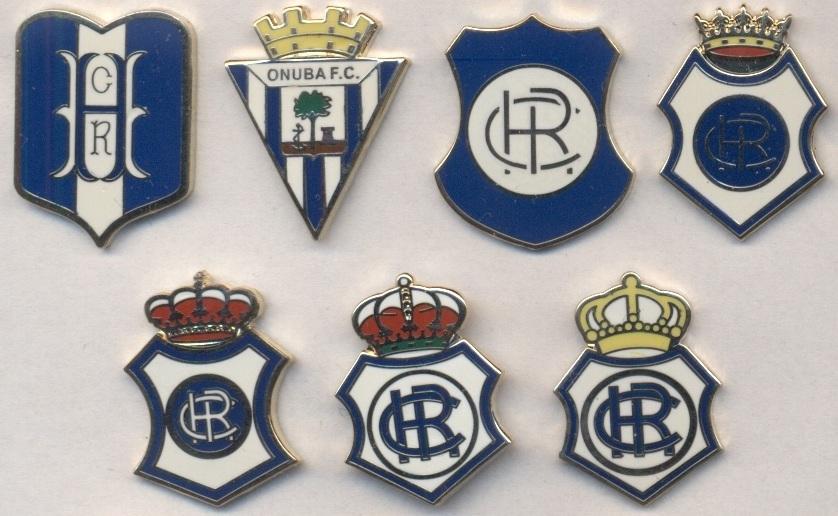 футбол.клуб Рекреативо (Испания)коллекция 7шт ЭМАЛЬ/Recreativo Huelva,Spain pins